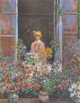 Claude Monet Camille at the Window oil painting image
